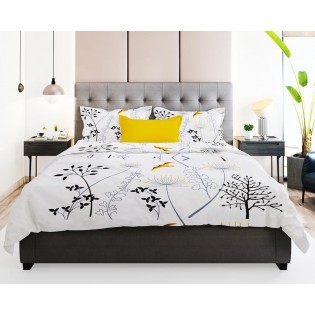 Cotton Premium Ethnic Jaipuri Floral Print Double Bed Bedsheet with 2 Pillow Covers