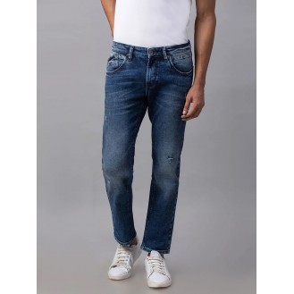 Blue Cotton Mens Jeans