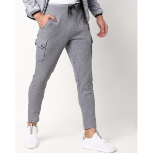 Heathered Joggers with Cargo Pockets