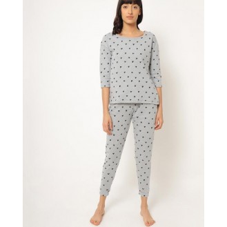 Printed Lounge Top with Pyjamas